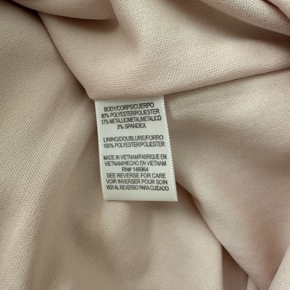 Donna Ricco Cream Gold Textured Mini Dress - Picture 3 of 12